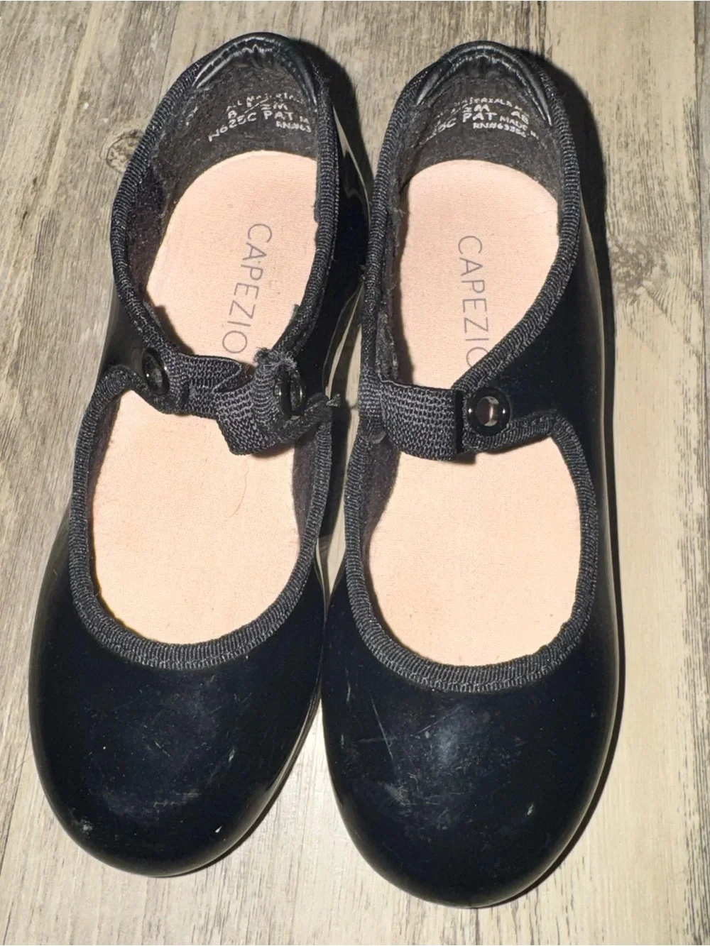 Capezio Black Patent Tap Shoes